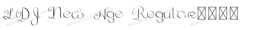 LDJ New Age Regular字体转换